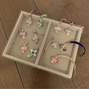 (Brand New) 10 Swarovski Crystals Handemade Angel Keychain | handmade gift